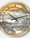 Gold Glamour Direction II - Glam Large Wall CLock