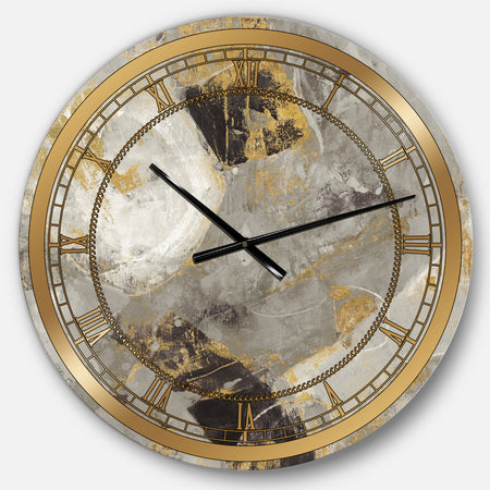 Glam Gold Desert Neutral - Glam Large Wall CLock