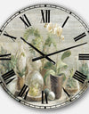 Composition of Orchids - Traditional Large Wall CLock