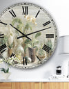 Composition of Orchids - Traditional Large Wall CLock