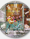 Paris French Flowershop  - Traditional Wall CLock