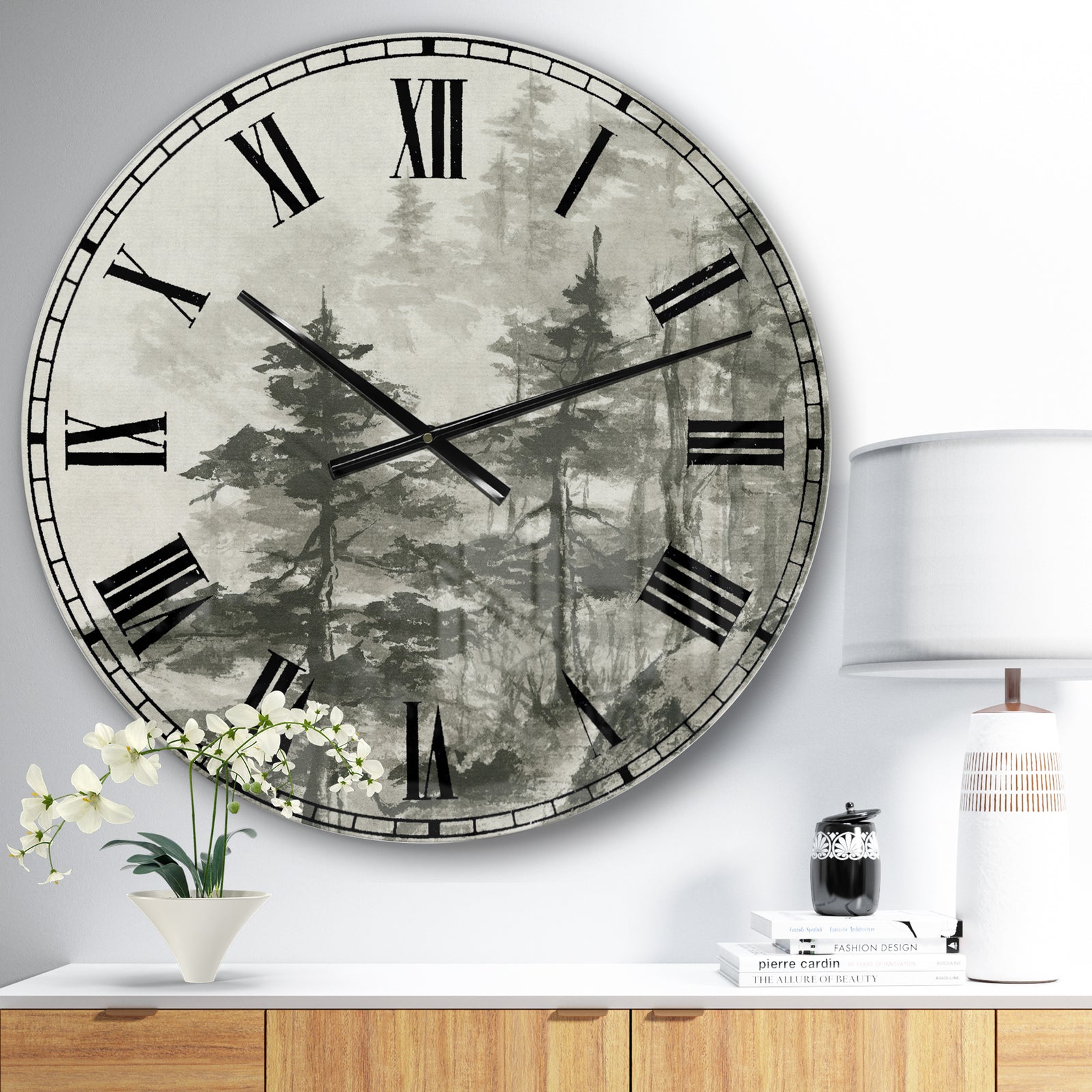 Asian Forest - Cabin & Lodge Wall CLock