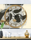 Glam Collage I - Glam 3 Panels Oversized Wall CLock