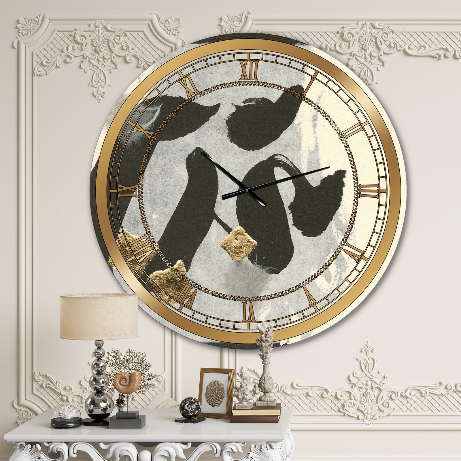 Glam Collage I - Glam Large Wall CLock