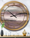 Purple Glam Storm IV - Glam Wall CLock