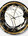 Gold Metallic Circle - Modern Glam Wall CLock