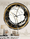 Gold Metallic Circle - Modern Glam Wall CLock