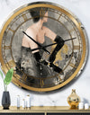 Gold Fashion Dance - Glam Oversized Wall CLock