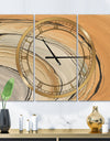 Glam Canion II - Glam 3 Panels Oversized Wall CLock