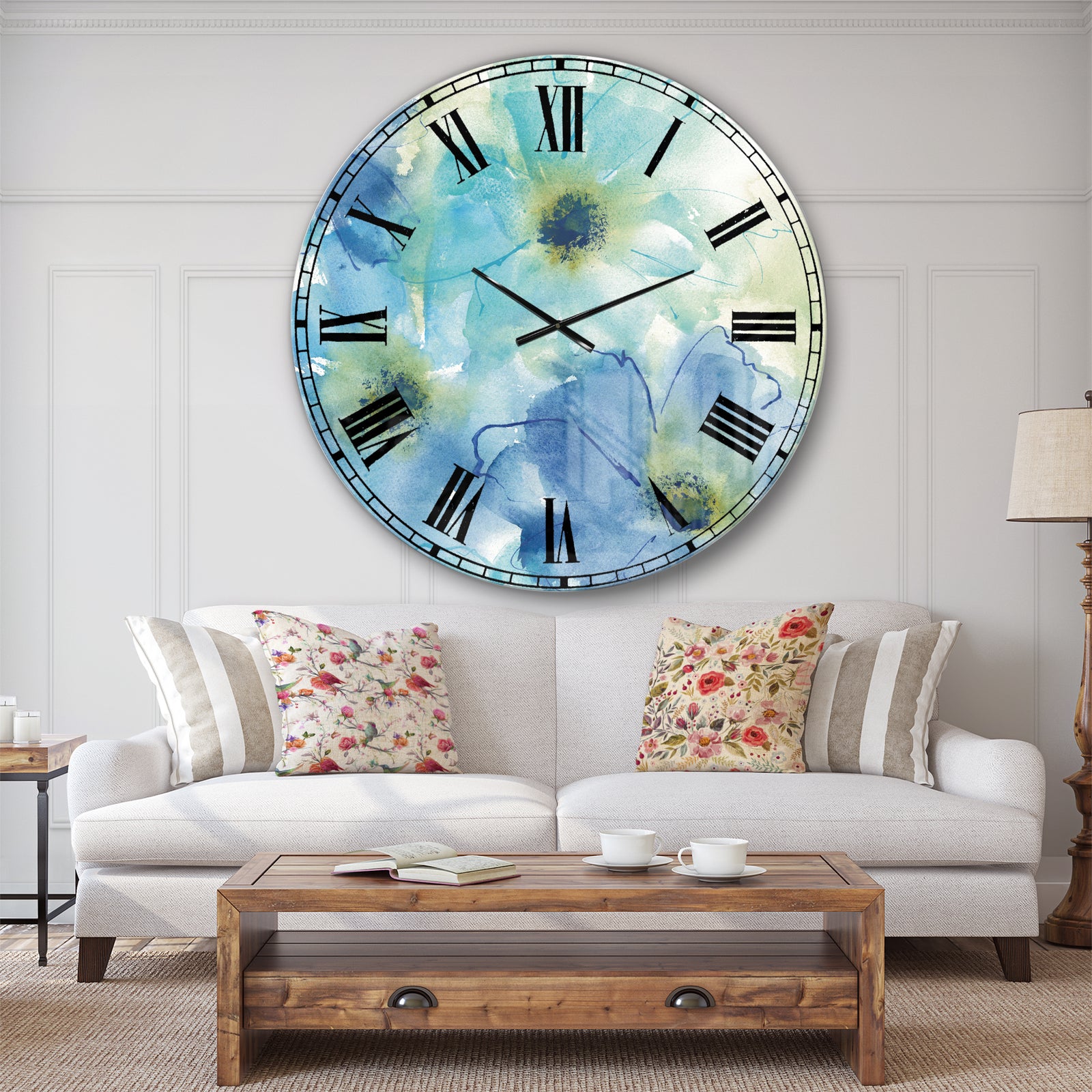 Seashell Cosmos II - Cabin & Lodge Large Wall CLock