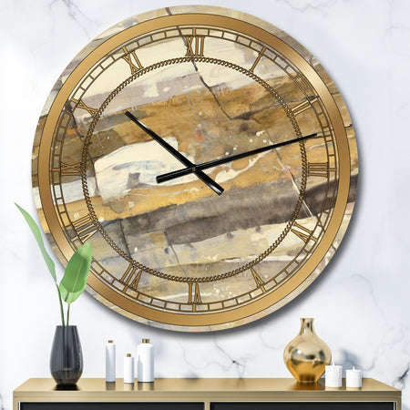 Fire and Ice Minerals V - Glam Large Wall CLock