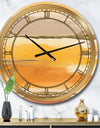 Gilded Amber II - Glam Large Wall CLock