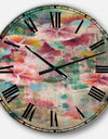 Flower Shower III - Cabin & Lodge Large Wall CLock