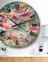 Flower Shower III - Cabin & Lodge Large Wall CLock