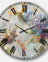 Autumn Hydrangea - Traditional Wall CLock