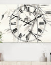 Simplist Bamboo Leaves V - Cottage 3 Panels Large Wall CLock