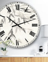 Simplist Bamboo Leaves IV - Cabin & Lodge Large Wall CLock