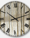 The Gray Barn Jartop 'Forest in Winter Gold - Cabin and Lodge Oversized Metal Clock