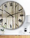 The Gray Barn Jartop 'Forest in Winter Gold - Cabin and Lodge Oversized Metal Clock