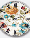 Golden Flowers - Cabin & Lodge Large Wall CLock