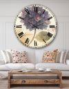 Abundant Hydrangea Flower I - Floral Cottage Large Wall CLock