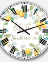 Mediterranean Breeze XII - Farmhouse Large Wall CLock