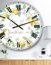 Mediterranean Breeze XII - Farmhouse Large Wall CLock