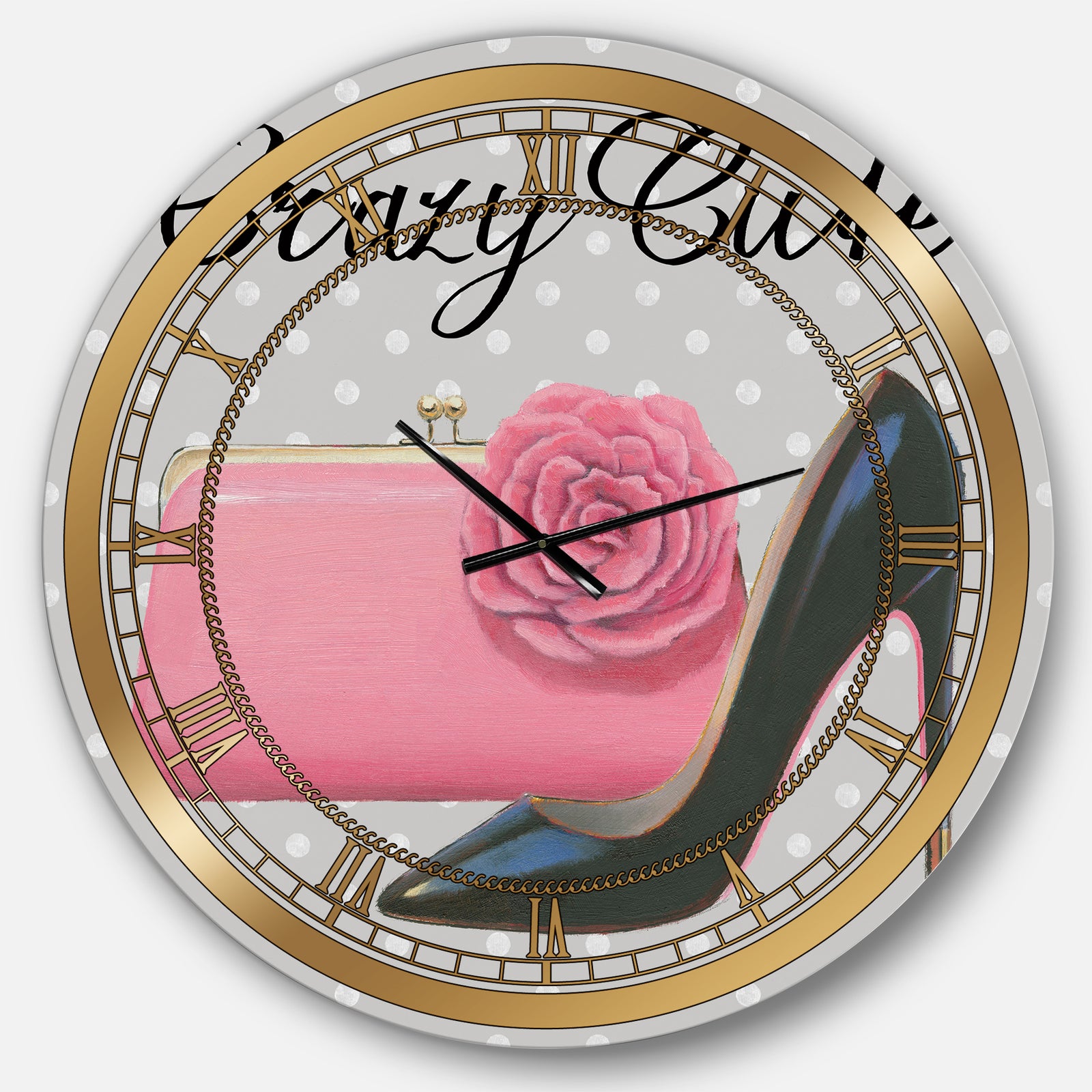 Glam fashion High Heels I - Glam Large Wall CLock