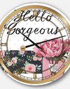 Simply Splendid IV - Posh & Luxe Large Wall CLock