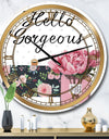 Simply Splendid IV - Posh & Luxe Large Wall CLock