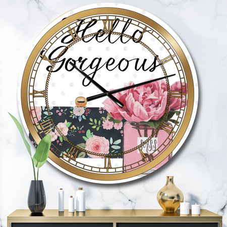 Simply Splendid IV - Posh & Luxe Large Wall CLock