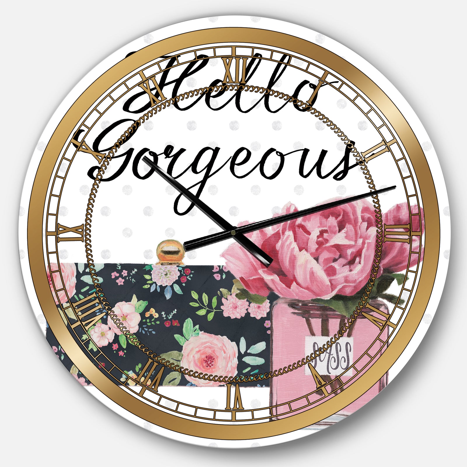Simply Splendid IV - Posh & Luxe Large Wall CLock