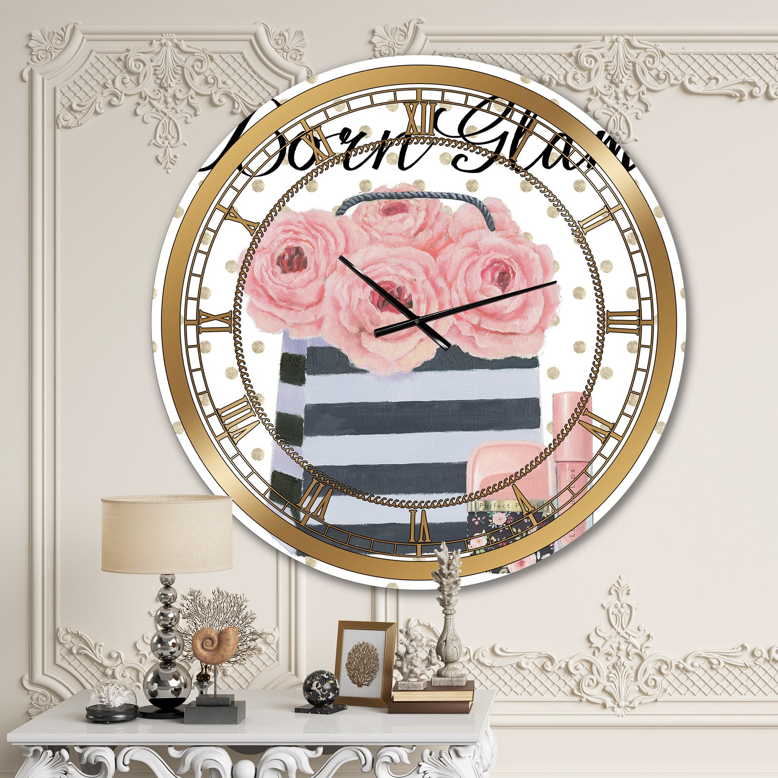 Simply Splendid II - Posh & Luxe Wall CLock