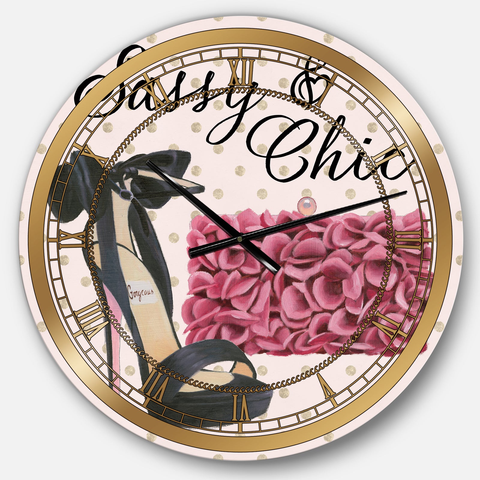 Glam fashion High Heels II - Posh & Luxe Wall CLock
