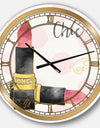 Fashion Glam lipstick II - Posh & Luxe Large Wall CLock