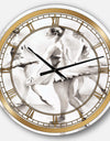 watercolors Ballerinas Dance I - Glam Wall CLock