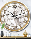 watercolors Ballerinas Dance I - Glam Wall CLock