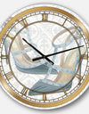 Glam cosmetics Blue Shoes - Posh & Luxe Large Wall CLock