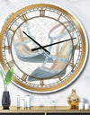 Glam cosmetics Blue Shoes - Posh & Luxe Large Wall CLock