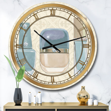 Glam cosmetics Blue accessories - Glam Large Wall CLock