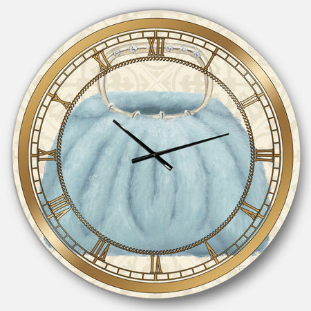 Glam cosmetics Blue Bag - Glam Large Wall CLock
