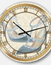 Glam cosmetics Blue Shoes - Glam Oversized Wall CLock