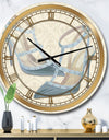 Glam cosmetics Blue Shoes - Glam Oversized Wall CLock