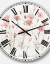 Wildflowers III  - Traditional Large Wall CLock