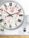 Wildflowers III  - Traditional Large Wall CLock