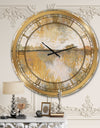 Glam Cream and Brown Curious Sky - Glam Wall CLock