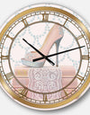 Fashion and Glam Shoes II - Posh & Luxe Large Wall CLock