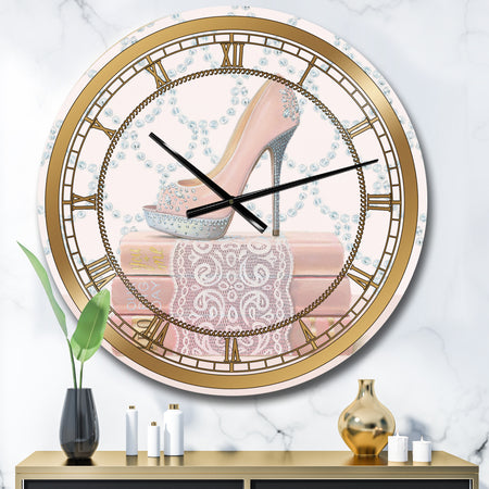 Fashion and Glam Shoes II - Posh & Luxe Large Wall CLock