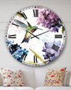 Spring Nectar Square II - Traditional Large Wall CLock