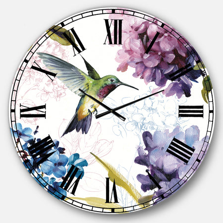 Spring Nectar Square II - Traditional Large Wall CLock